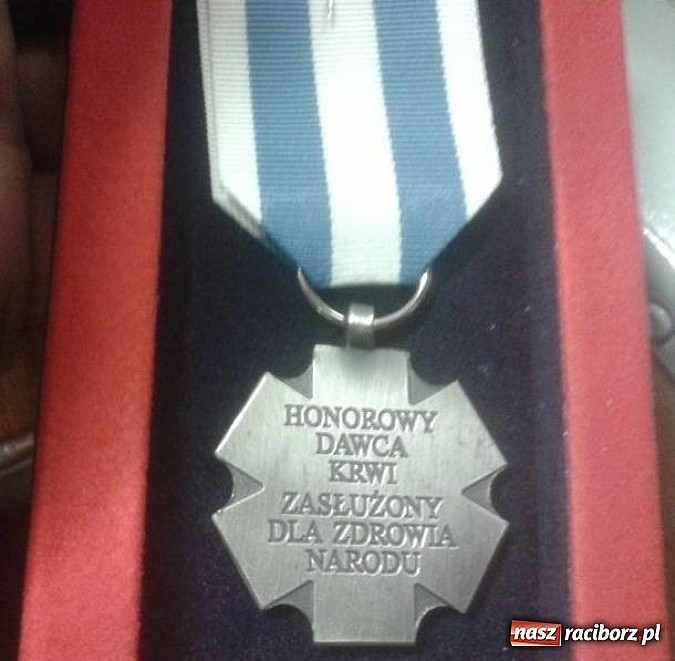 Zdjęcie w galerii na portalu naszraciborz.pl: Honorowy Dawca Krwi - Zasłużony dla Zdrowia Narodu wiadomości z regionu
