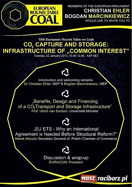 Zdjęcie w galerii na portalu naszraciborz.pl: 19-ty Europejski Okrągły Stół ds. Węgla już 22 stycznia w Brukseli! wiadomości z regionu