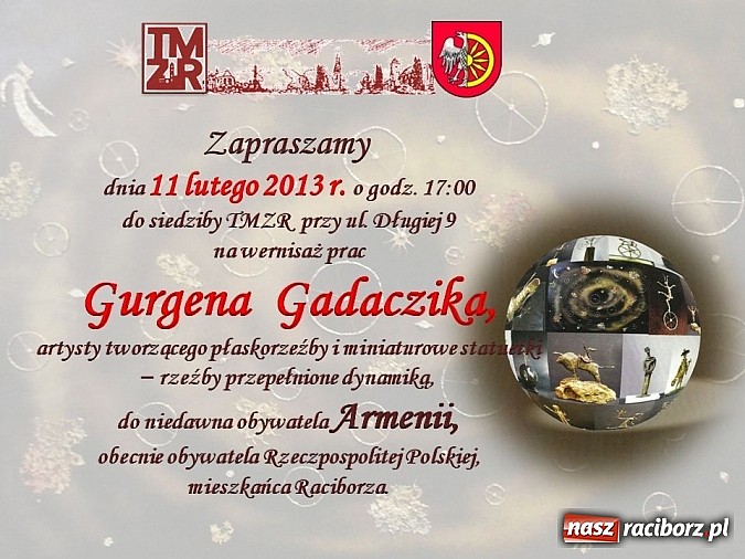 Zdjęcie w galerii na portalu naszraciborz.pl: Wernisaż prac Gurgena Gadaczika wiadomości z regionu