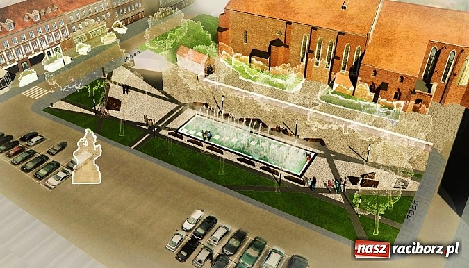 Zdjęcie w galerii na portalu naszraciborz.pl: Pokazano koncepcje przebudowy terenu wokół fontanny na Skwerze ks. Stefana Pieczki wiadomości z regionu