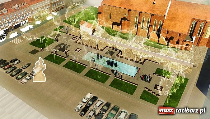 Zdjęcie w galerii na portalu naszraciborz.pl: Pokazano koncepcje przebudowy terenu wokół fontanny na Skwerze ks. Stefana Pieczki wiadomości z regionu