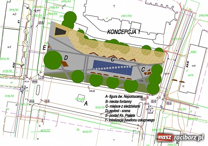 Zdjęcie w galerii na portalu naszraciborz.pl: Modernizacja skweru im. ks. Pieczki - wybrano koncepcję numer trzy wiadomości z regionu