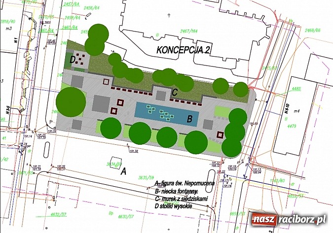 Zdjęcie w galerii na portalu naszraciborz.pl: Modernizacja skweru im. ks. Pieczki - wybrano koncepcję numer trzy wiadomości z regionu