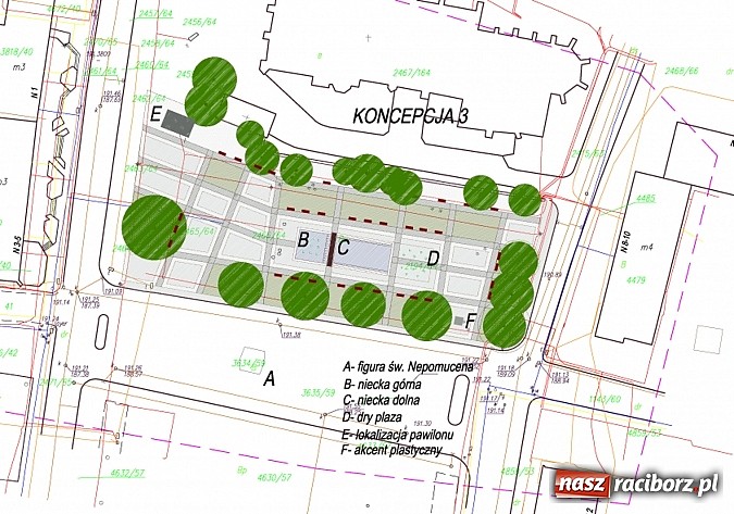 Zdjęcie w galerii na portalu naszraciborz.pl: Modernizacja skweru im. ks. Pieczki - wybrano koncepcję numer trzy wiadomości z regionu