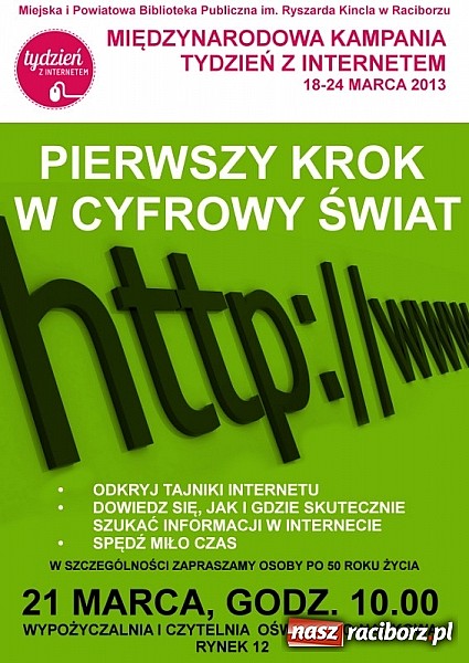 Zdjęcie w galerii na portalu naszraciborz.pl: Poznaj tajniki internetu w Bibliotece wiadomości z regionu