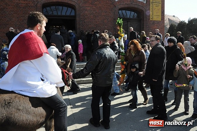 Zdjęcie w galerii na portalu naszraciborz.pl: Procesja Niedzieli Palmowej w Brzeziu nad Odrą wiadomości z regionu