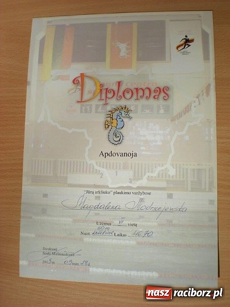 Zdjęcie w galerii na portalu naszraciborz.pl: Pracowity tydzień raciborskich pływaków wiadomości z regionu