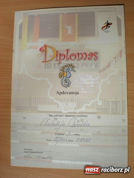 Zdjęcie w galerii na portalu naszraciborz.pl: Pracowity tydzień raciborskich pływaków wiadomości z regionu