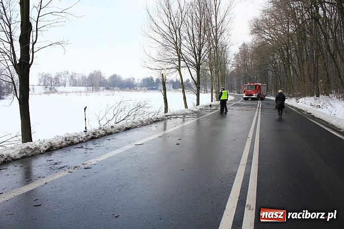 Zdjęcie w galerii na portalu naszraciborz.pl: Poważny wypadek na Brzeskiej w Raciborzu. Kierowca hondy dachował wiadomości z regionu
