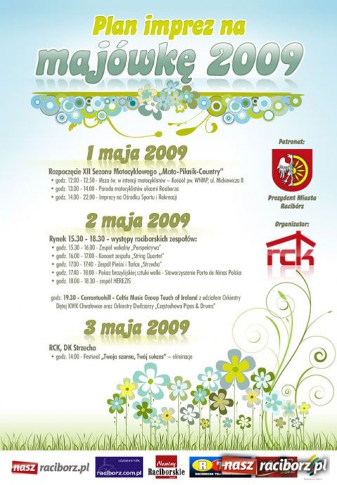 Zdjęcie w galerii na portalu naszraciborz.pl: Majowo-czerwcowy niezbędnik imprezowy  wiadomości z regionu