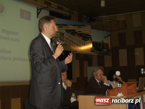 Zdjęcie w galerii na portalu naszraciborz.pl: Buzek - Migalski, niedoszłe starcie wiadomości z regionu