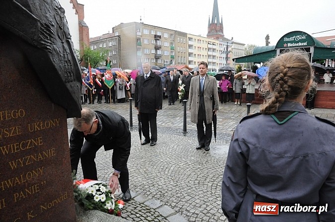 Zdjęcie w galerii na portalu naszraciborz.pl: Obchody uchwalenia Konstytucji 3 Maja wiadomości z regionu