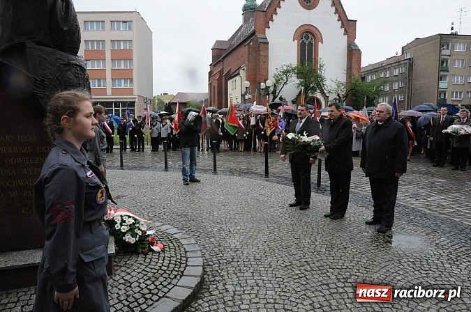 Zdjęcie w galerii na portalu naszraciborz.pl: Obchody uchwalenia Konstytucji 3 Maja wiadomości z regionu