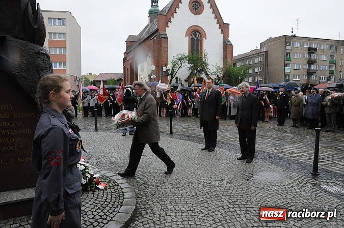Zdjęcie w galerii na portalu naszraciborz.pl: Obchody uchwalenia Konstytucji 3 Maja wiadomości z regionu