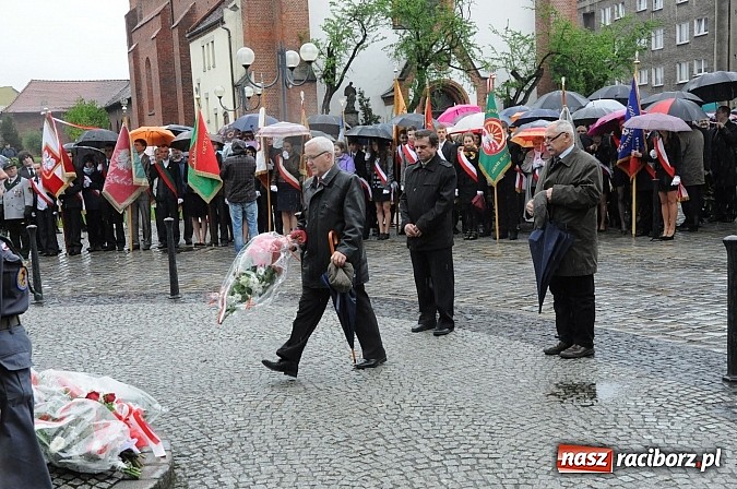 Zdjęcie w galerii na portalu naszraciborz.pl: Obchody uchwalenia Konstytucji 3 Maja wiadomości z regionu