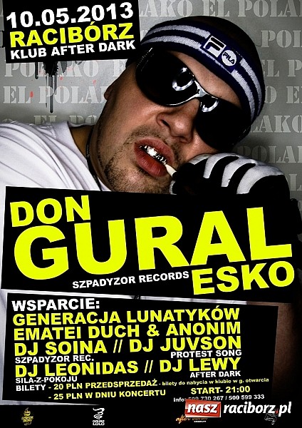 Zdjęcie w galerii na portalu naszraciborz.pl: Już w ten piątek DonGuralEsko w After Dark Racibórz! wiadomości z regionu