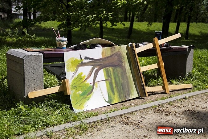 Zdjęcie w galerii na portalu naszraciborz.pl: Młodzi artyści pracowali na zamku i bulwarach wiadomości z regionu
