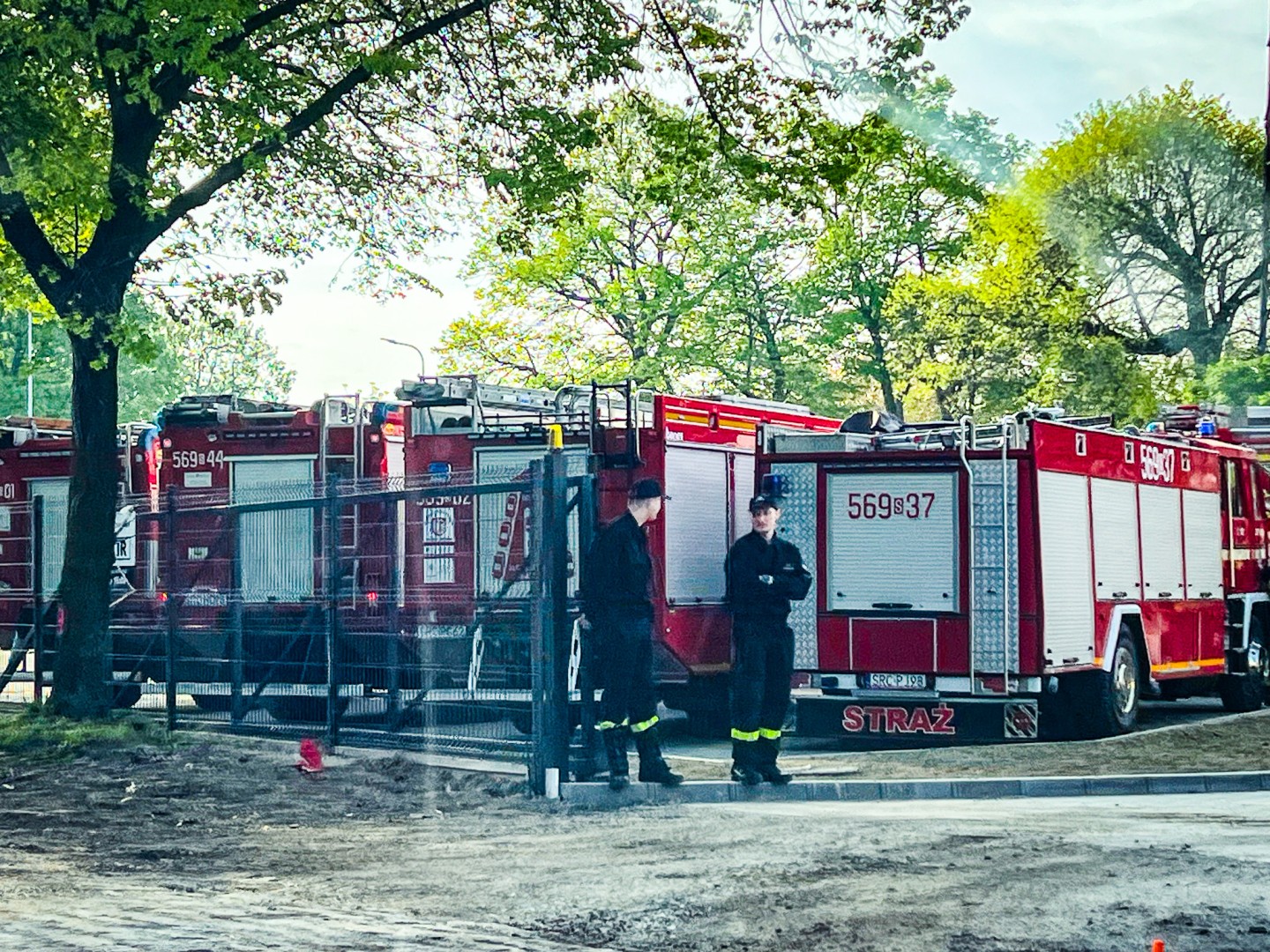 Ćwiczenia strażackiej kompanii odwodowej w Raciborzu: działania na terenie Tokai Cobex