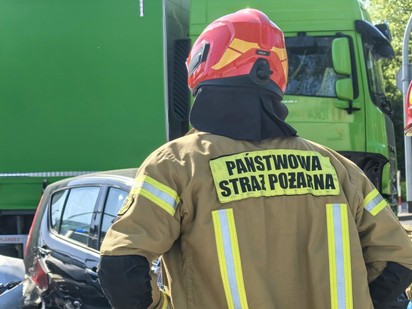 Strażackie interwencje w Raciborzu: kolizja, pożar i poszukiwania