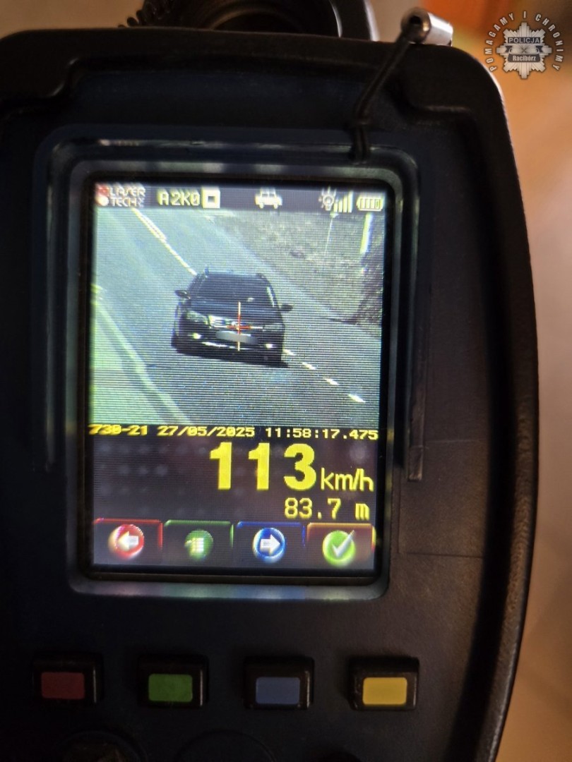 Droga to nie tor wyścigowy. Pirat drogowy zatrzymany w Pawłowie