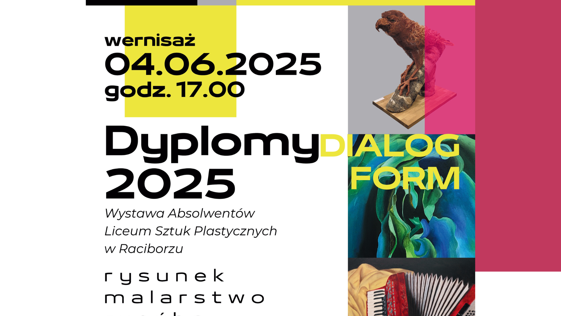 DIALOG FORM – wystawa dyplomów Liceum Sztuk Plastycznych już niedługo w bibliotece