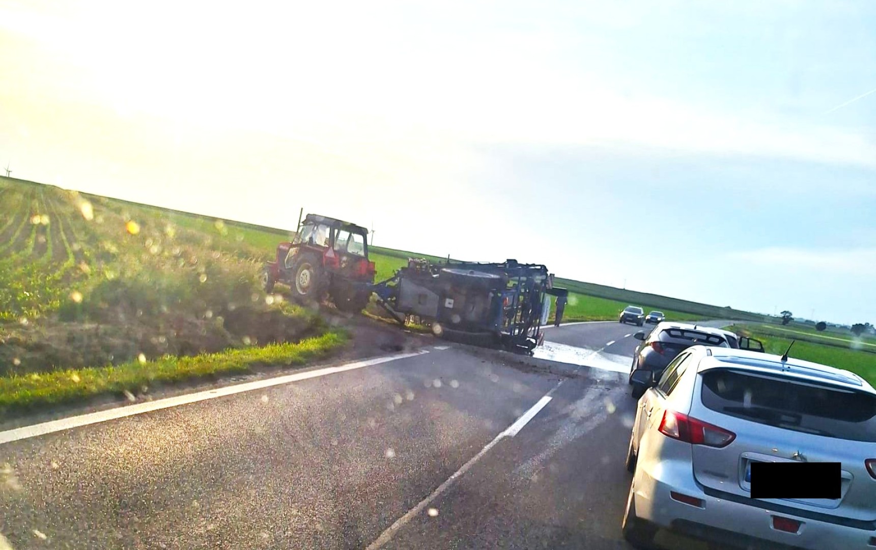 Plama w Zabełkowie, zdarzenie drogowe w Bieńkowicach