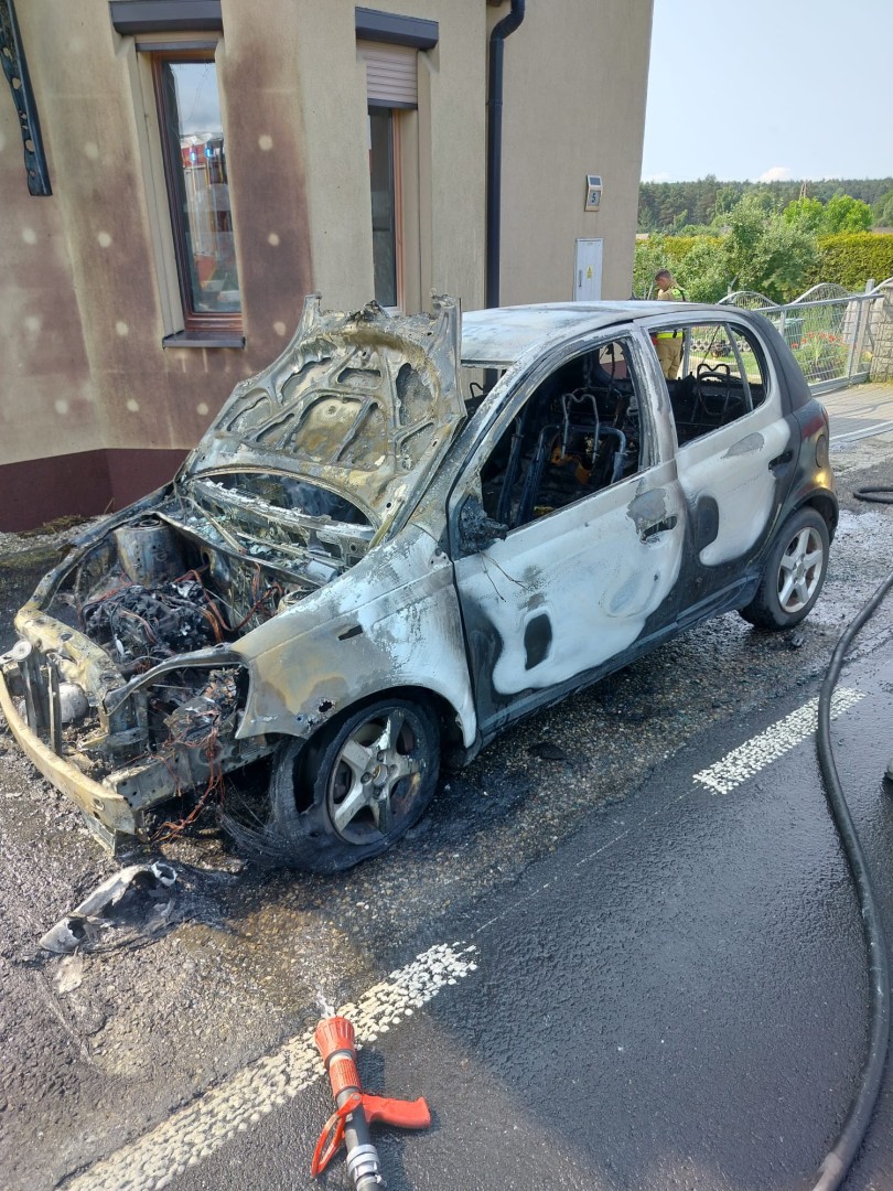 Pożary, wypadek i fałszywe alarmy – intensywny dzień dla strażaków z powiatu raciborskiego