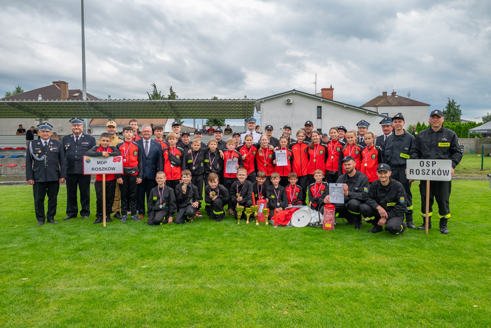 Roszków zdominował Gminne Zawody Sportowo-Pożarnicze o Puchar Wójta Gminy Krzyżanowice [FOTO i WIDEO]