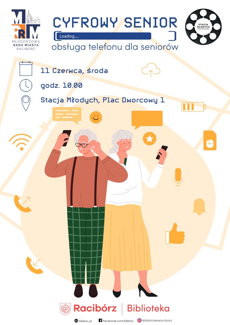 Warsztaty z obsługi telefonów dla seniorów już jutro na Stacji Młodych