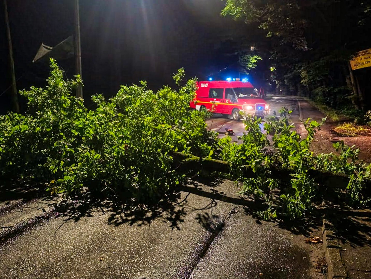 Silny wiatr, zapach gazu i wojenne znalezisko. Pracowita doba raciborskich strażaków