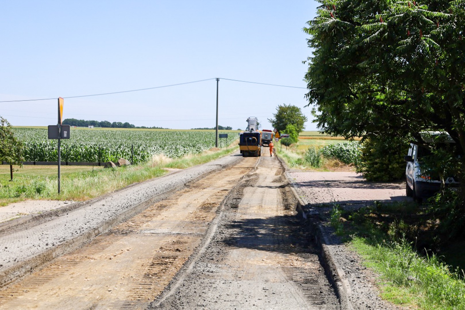 Czasowe zamknięcie drogi Pawłów–Modzurów. Rozpoczął się III etap przebudowy