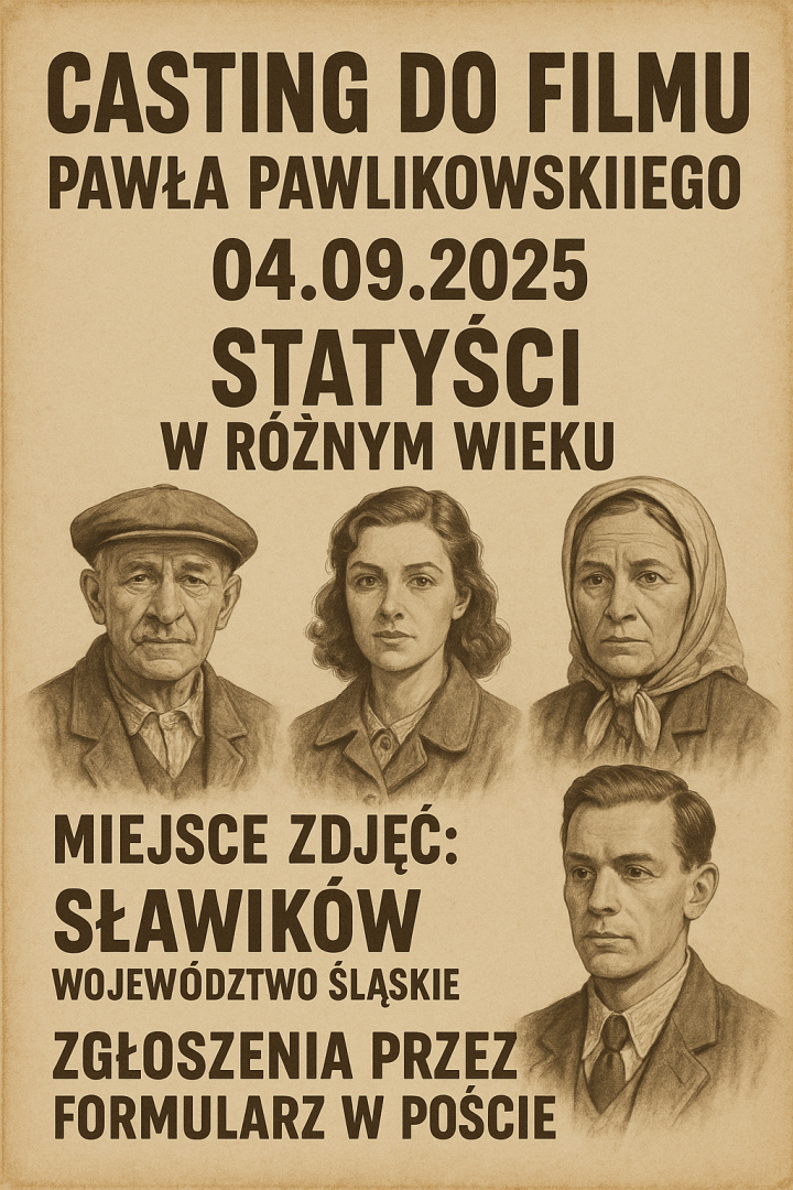 Ekipa filmowa szuka statystów w naszym powiecie – Pawlikowski kręci w Sławikowie