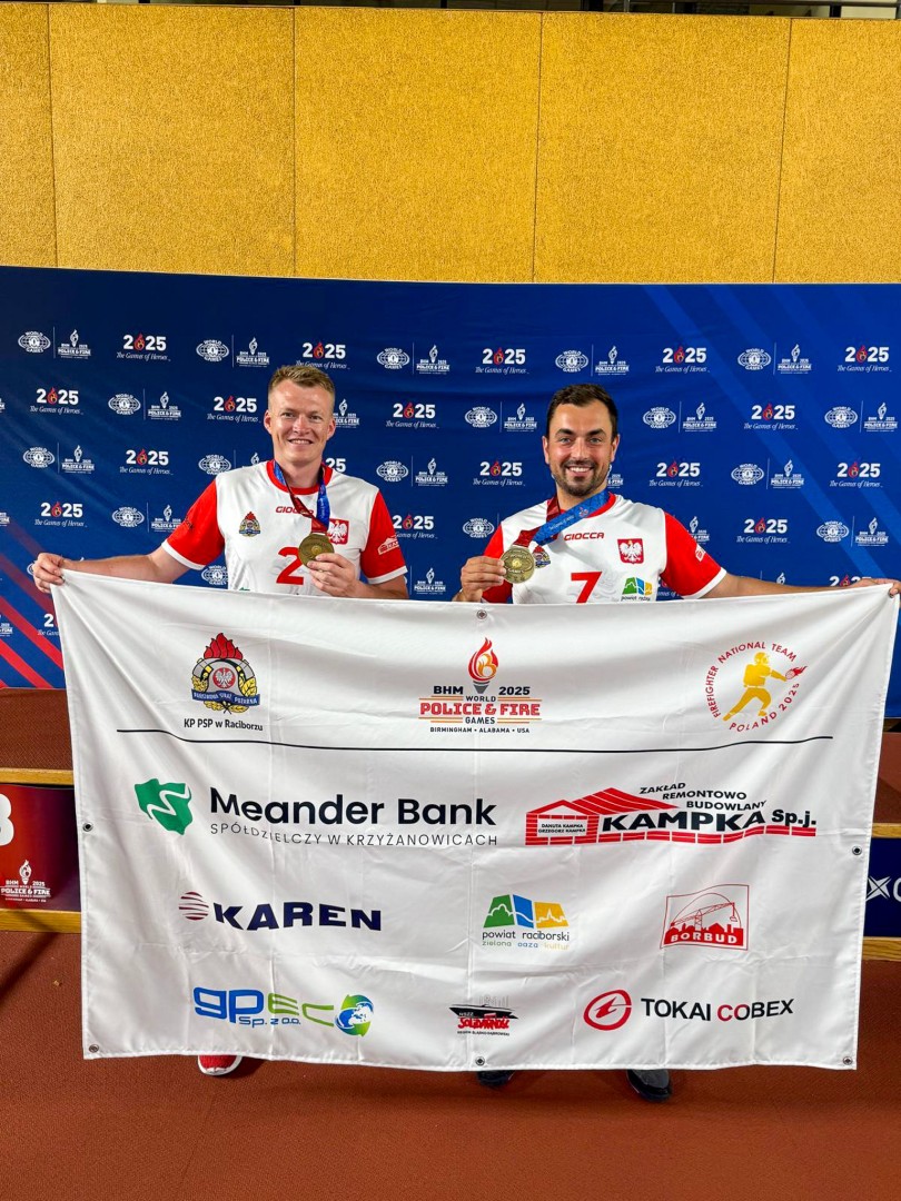 Strażacy z Raciborza z medalem na Światowych Igrzyskach Służb Mundurowych w USA!