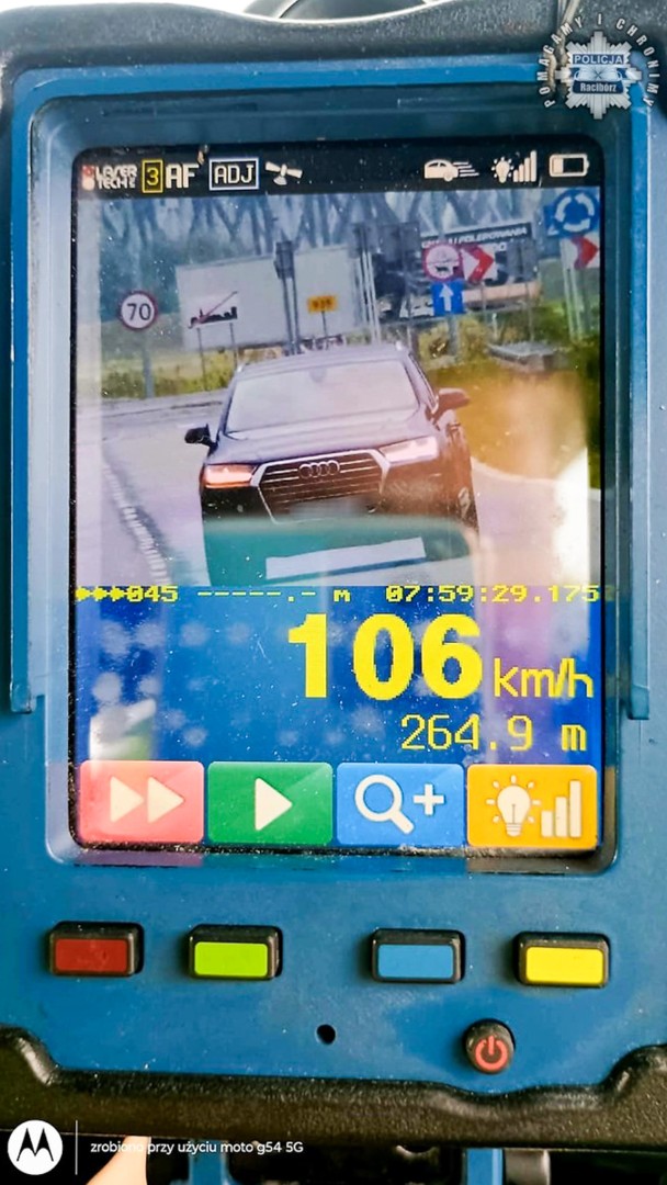106 km/h w terenie zabudowanym. Policja zatrzymała prawa jazdy dwóch kierowców na Piaskowej
