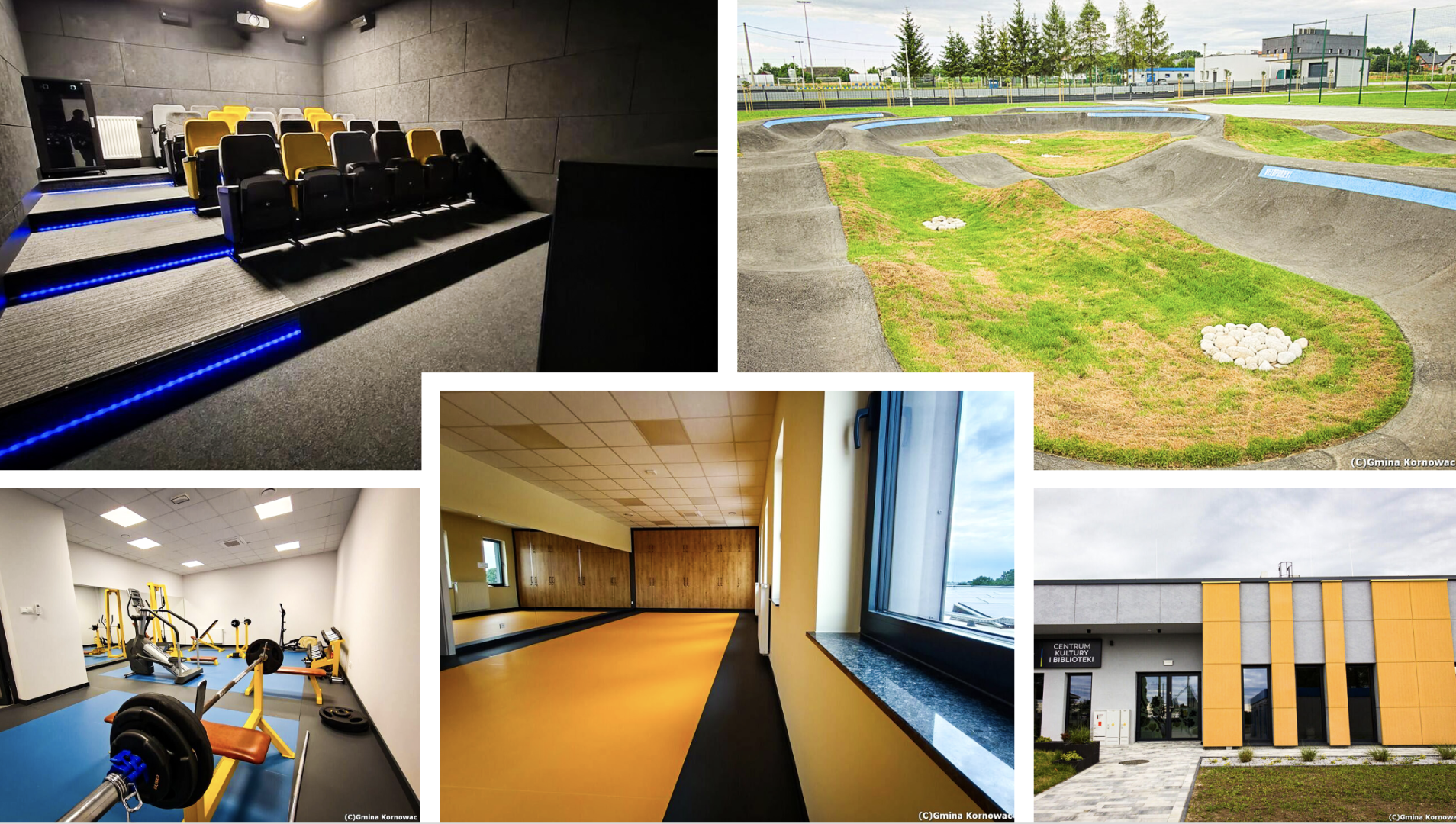 Kino, pumptrack i siłownia – nowoczesne centrum kultury otwarte w Kornowacu