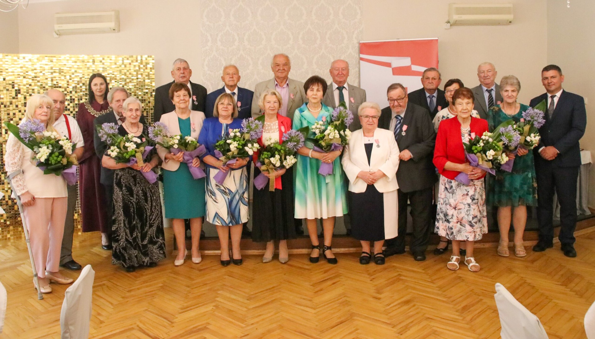 Złote jubileusze małżeńskie w Gminie Rudnik – 10 par uhonorowanych medalami