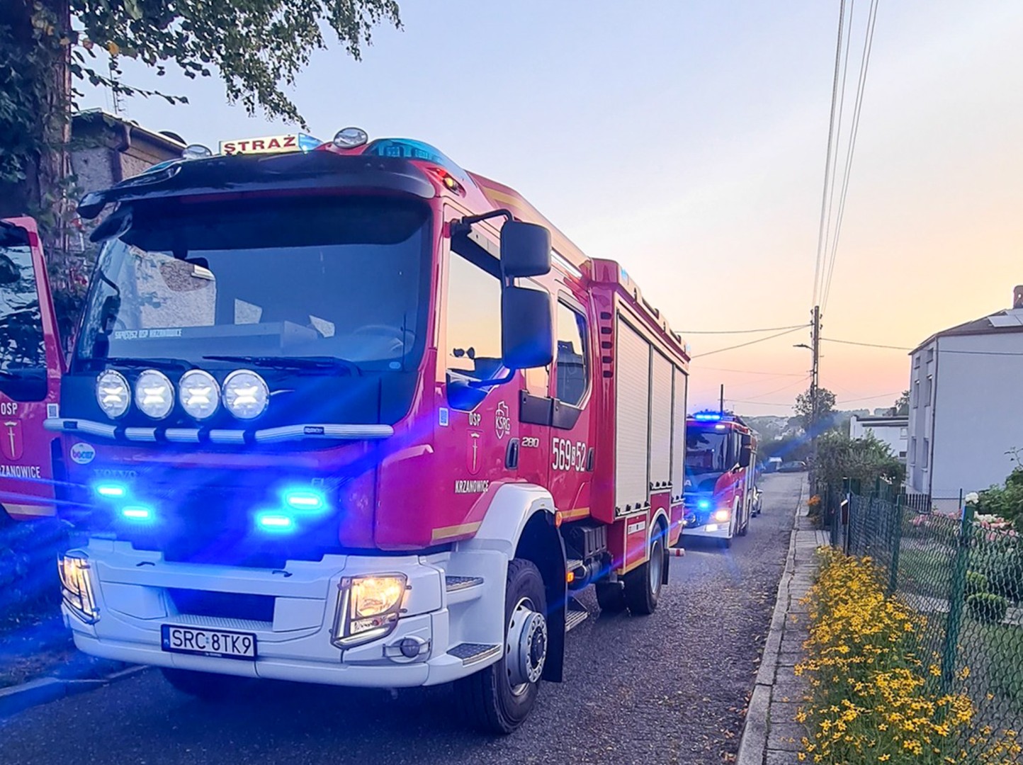 Strażacy interweniowali w Raciborzu i okolicach: resztki chmielu, pożary i otwarcie mieszkania