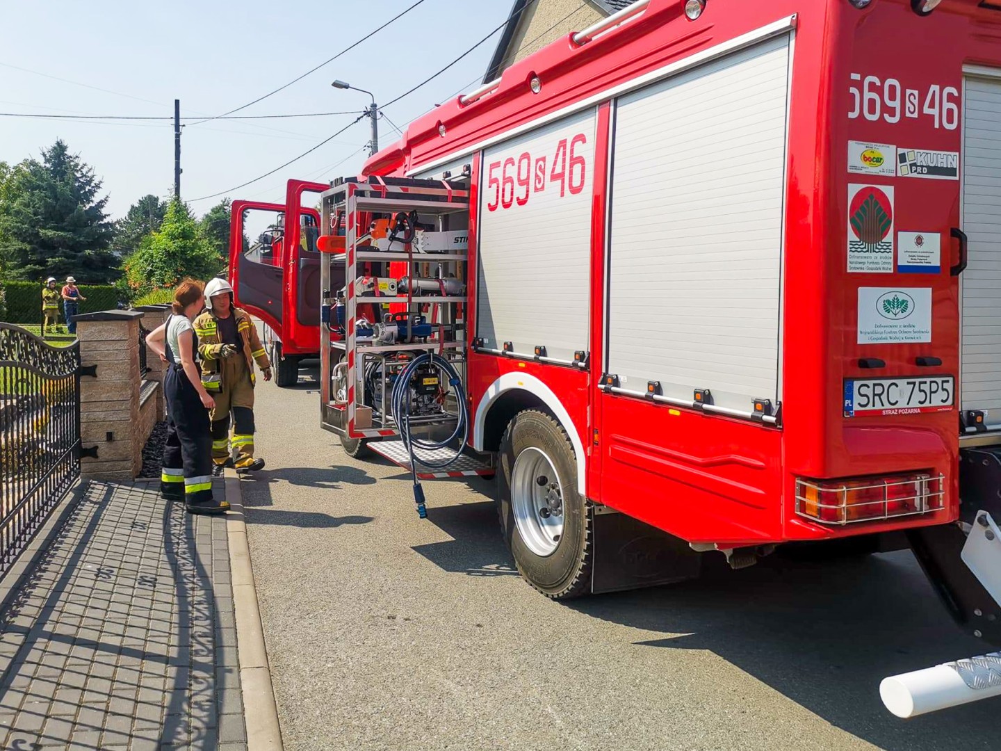 Wyciek gazu w Roszkowie – szybka interwencja strażaków