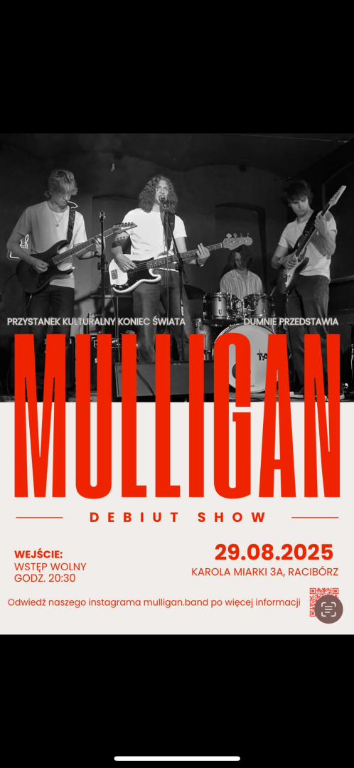 Mulligan zagra swój pierwszy koncert w Raciborzu