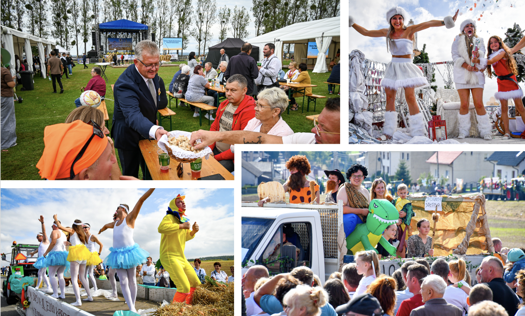 Dożynki gminy Krzyżanowice w Owsiszczach. Imponujący korowód w międzynarodowym towarzystwie