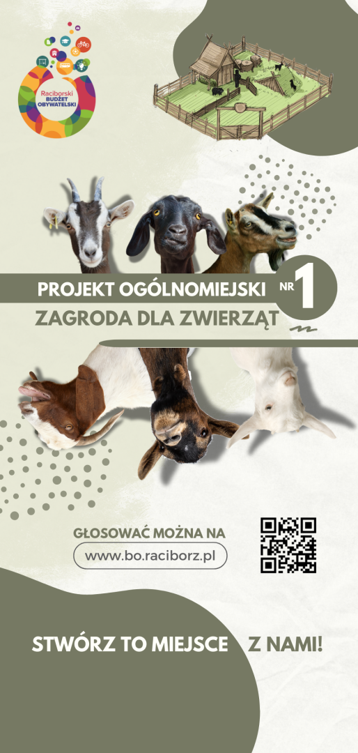 Apel o oddanie głosu na Projekt Ogólnomiejski nr 1 Zagroda dla zwierząt