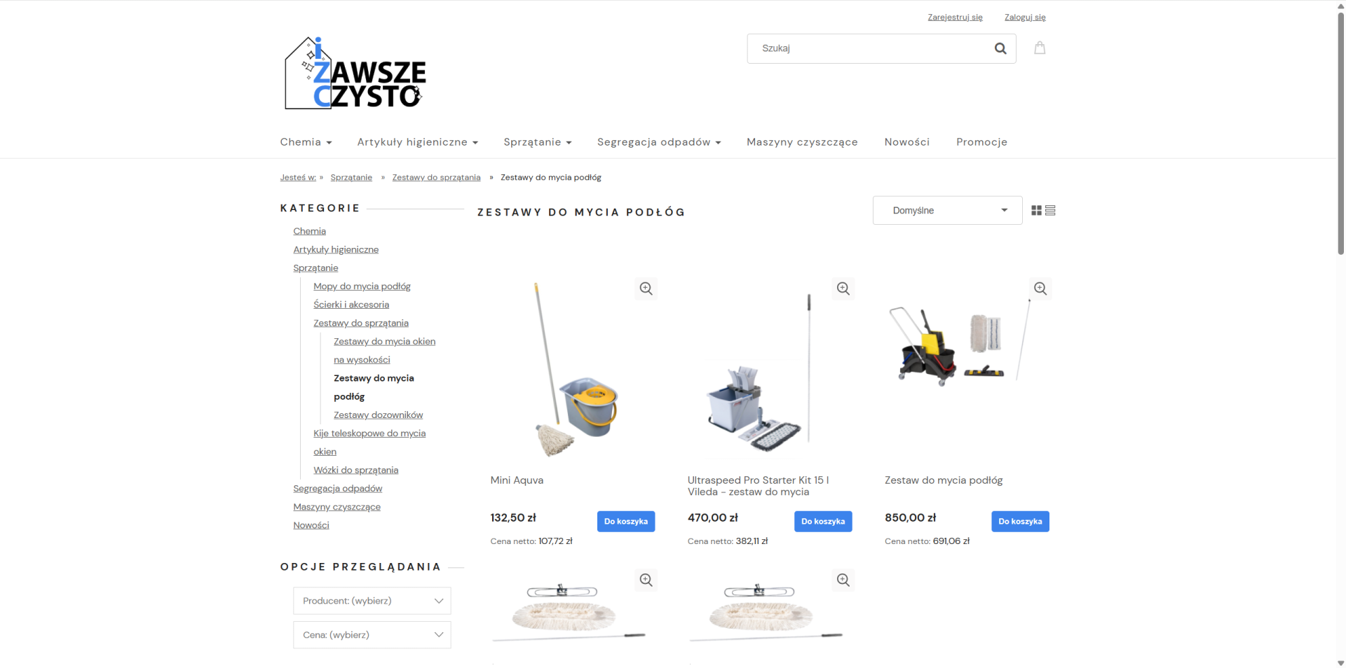 Dlaczego warto inwestować w profesjonalne zestawy do mycia podłóg?