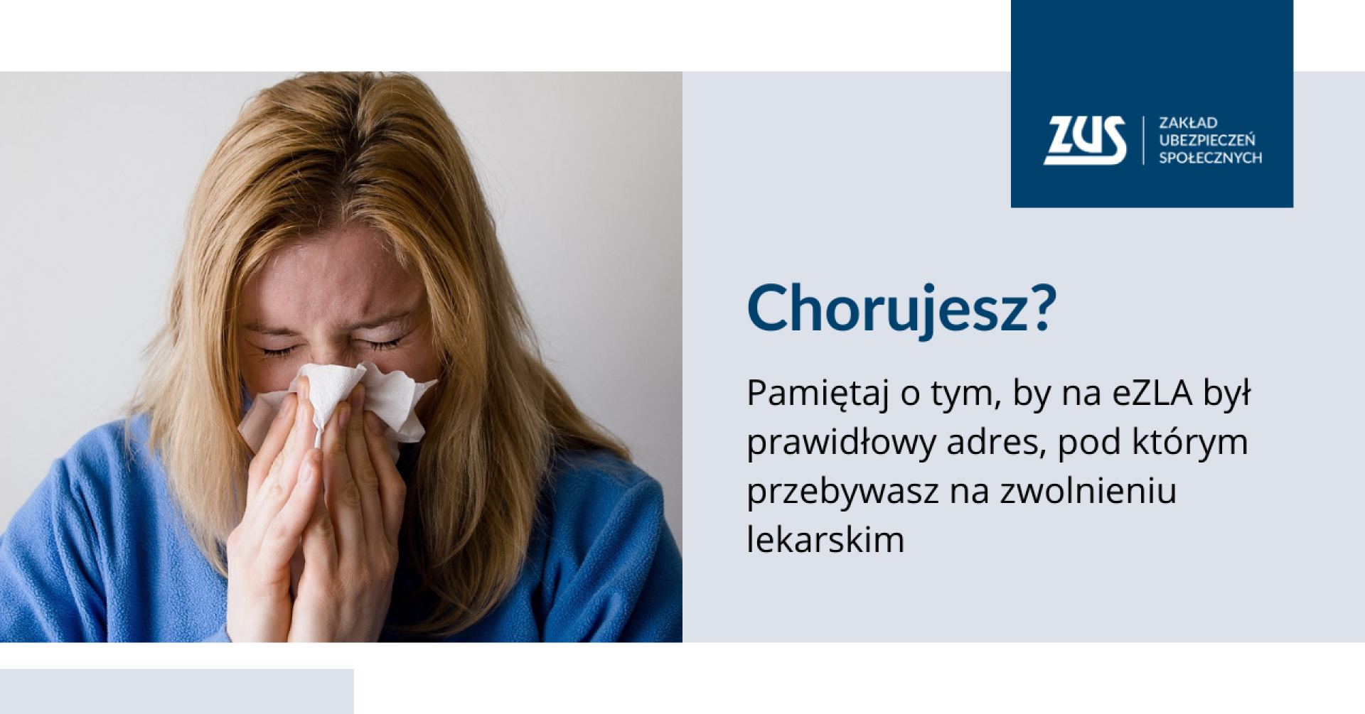 Chorujesz? Pamiętaj o prawidłowym adresie na zwolnieniu lekarskim