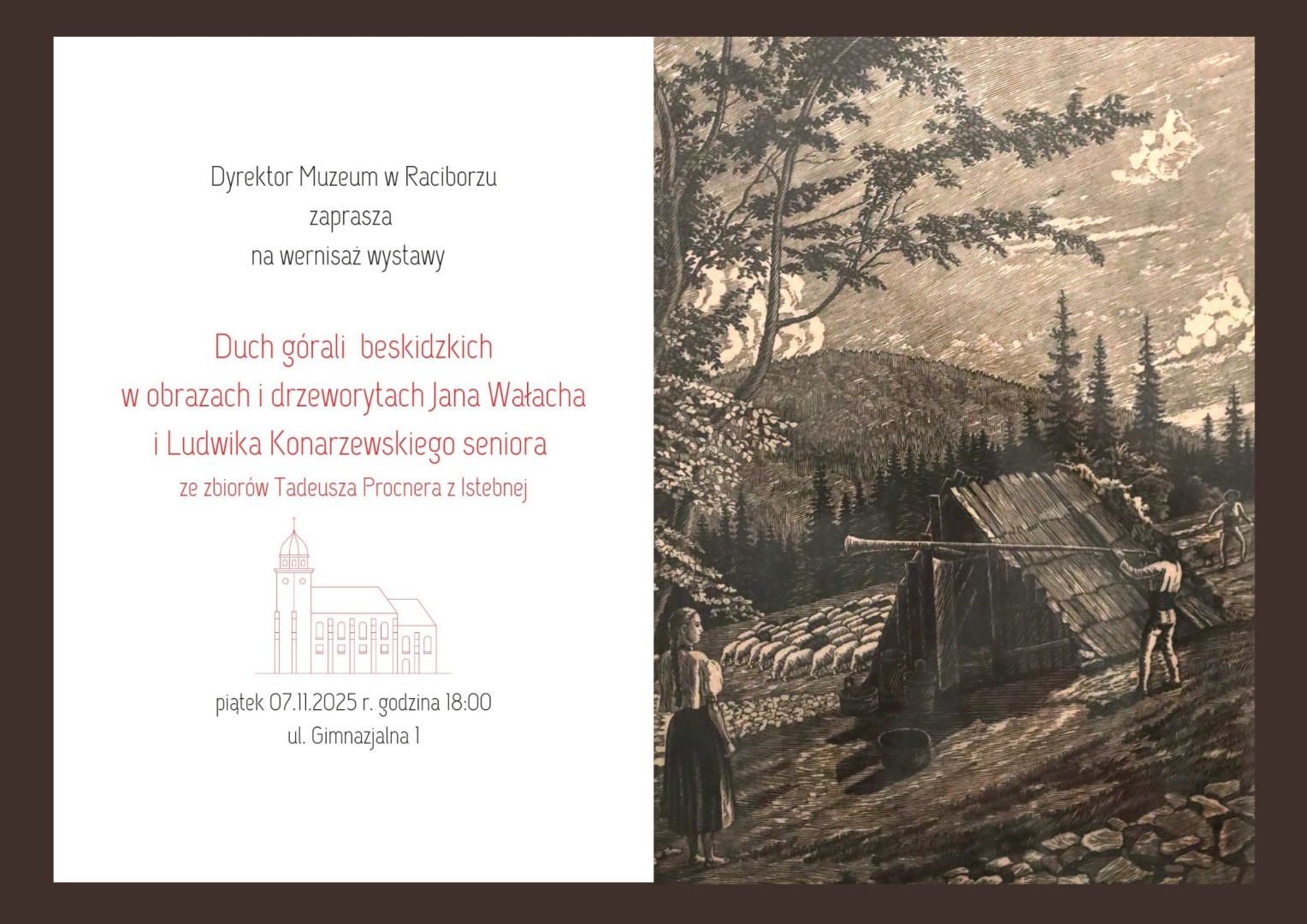Górale w rytmie drzeworytu. Jan Wałach i artyści z Istebnej w raciborskim Muzeum