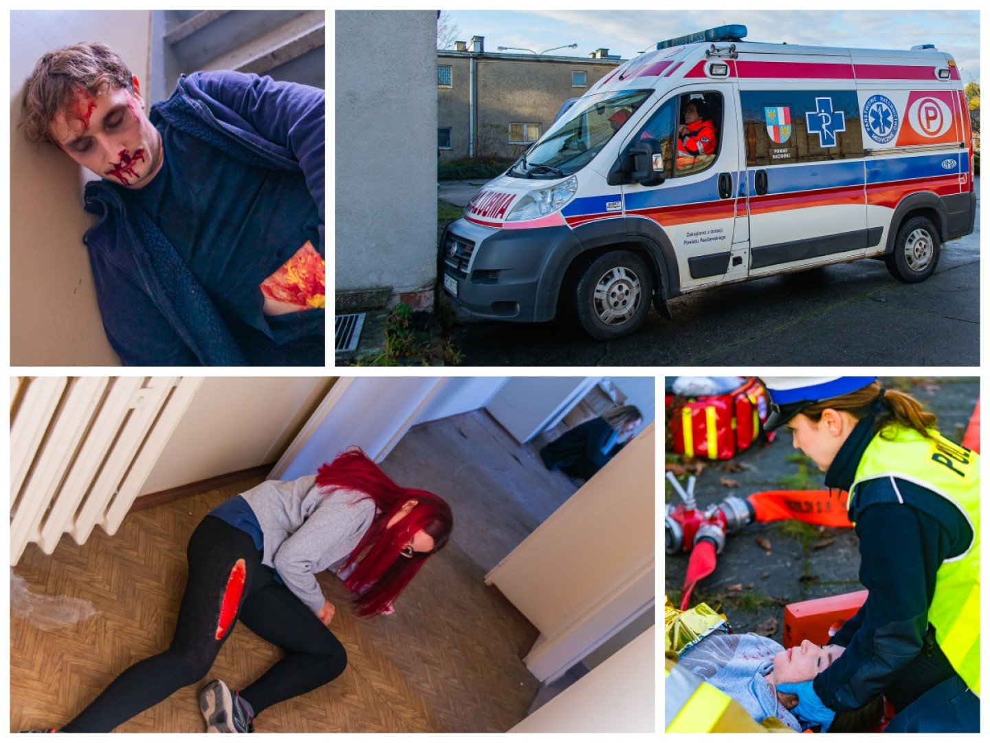 Służby w akcji przy Cegielnianej. Powiatowe manewry w Raciborzu [FOTO i WIDEO]