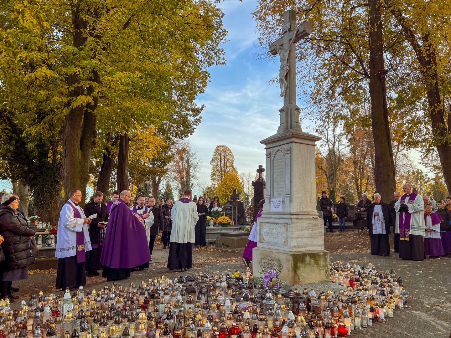 Uroczystość Wszystkich Świętych na cmentarzu Jeruzalem w Raciborzu [FOTO i WIDEO]