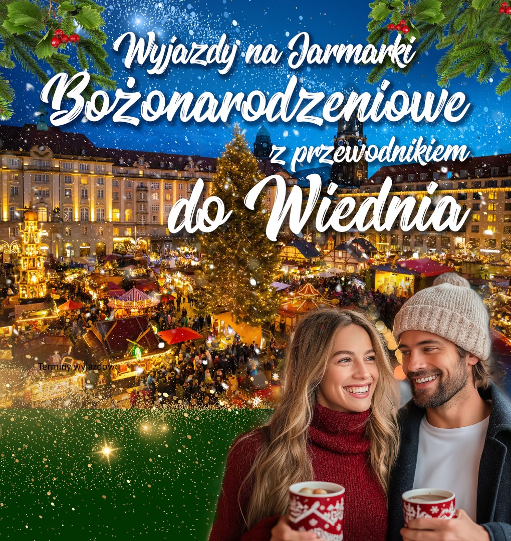 Rozdajemy zaproszenie na wyjazd na jarmark bożonarodzeniowy do Pragi, Wiednia lub Ołomuńca! Weź udział w zabawie