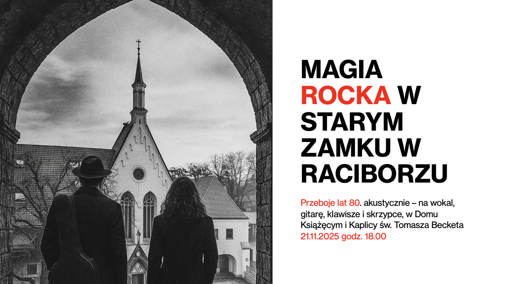 Wyjątkowe wieczorne zwiedzanie Zamku Piastowskiego w Raciborzu z przebojami lat 80.