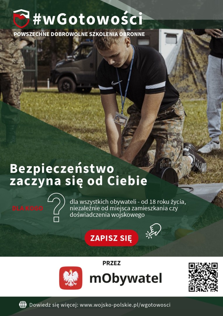 13 ŚBOT. Rusza program szkoleń dla obywatelów Polski pn. wGotowości