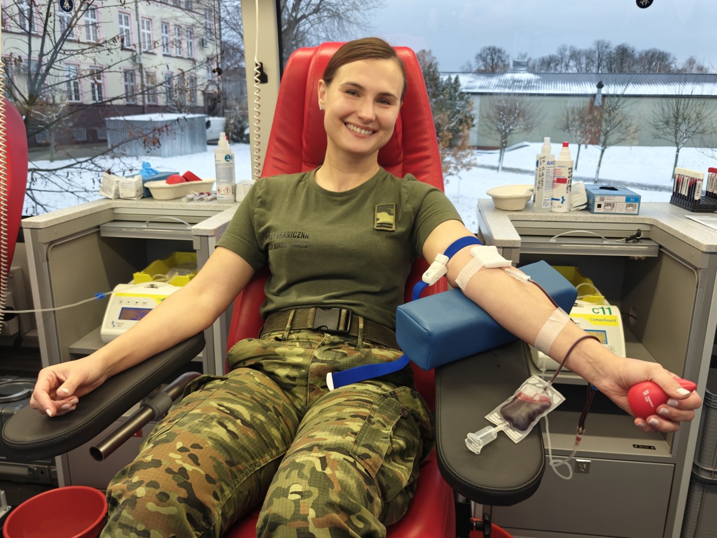 Akcja zbiórki krwi w Śląskim Oddziale SG w Raciborzu